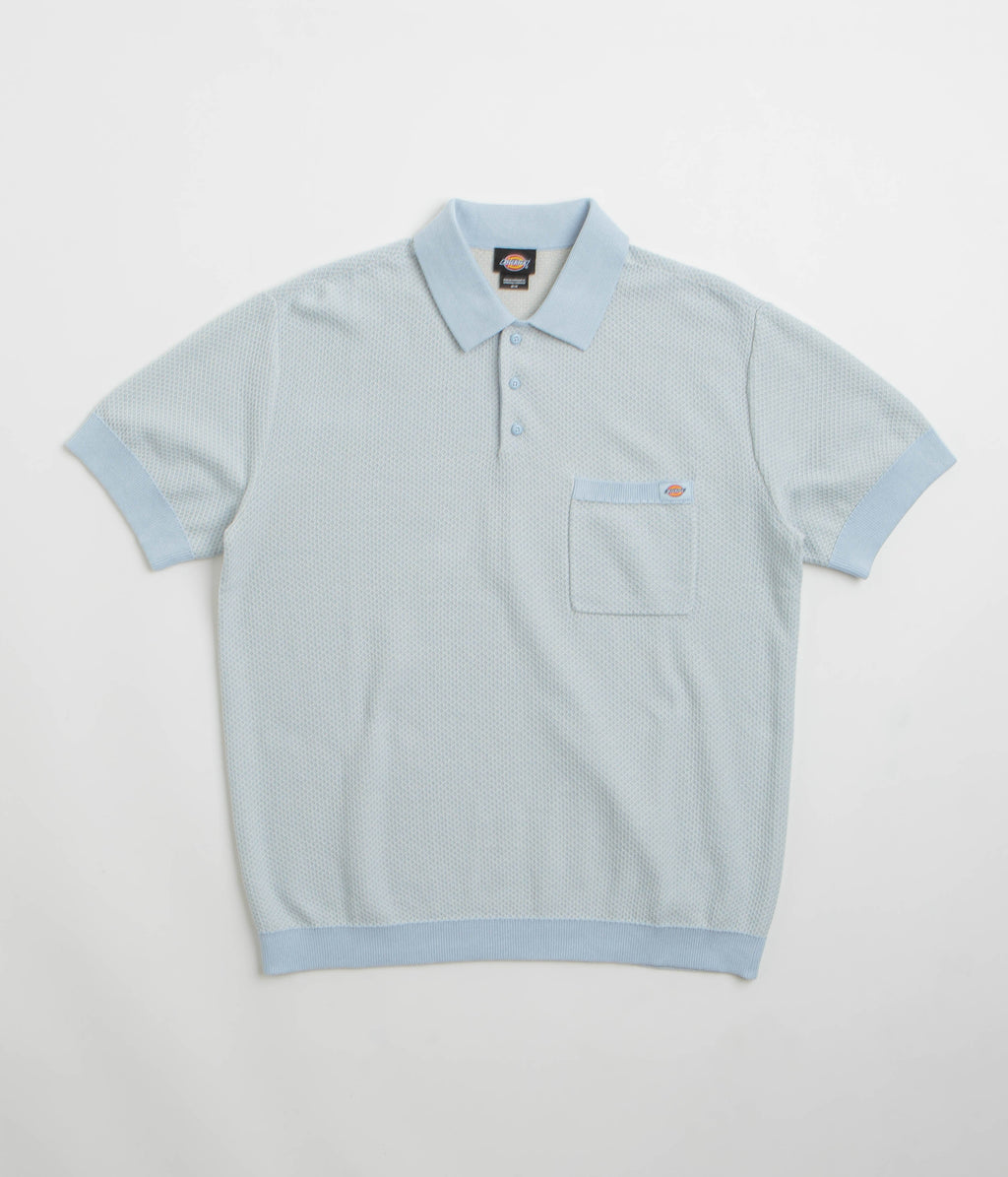 Dickies Rocky Knit Polo Shirt - Whitecap Grey