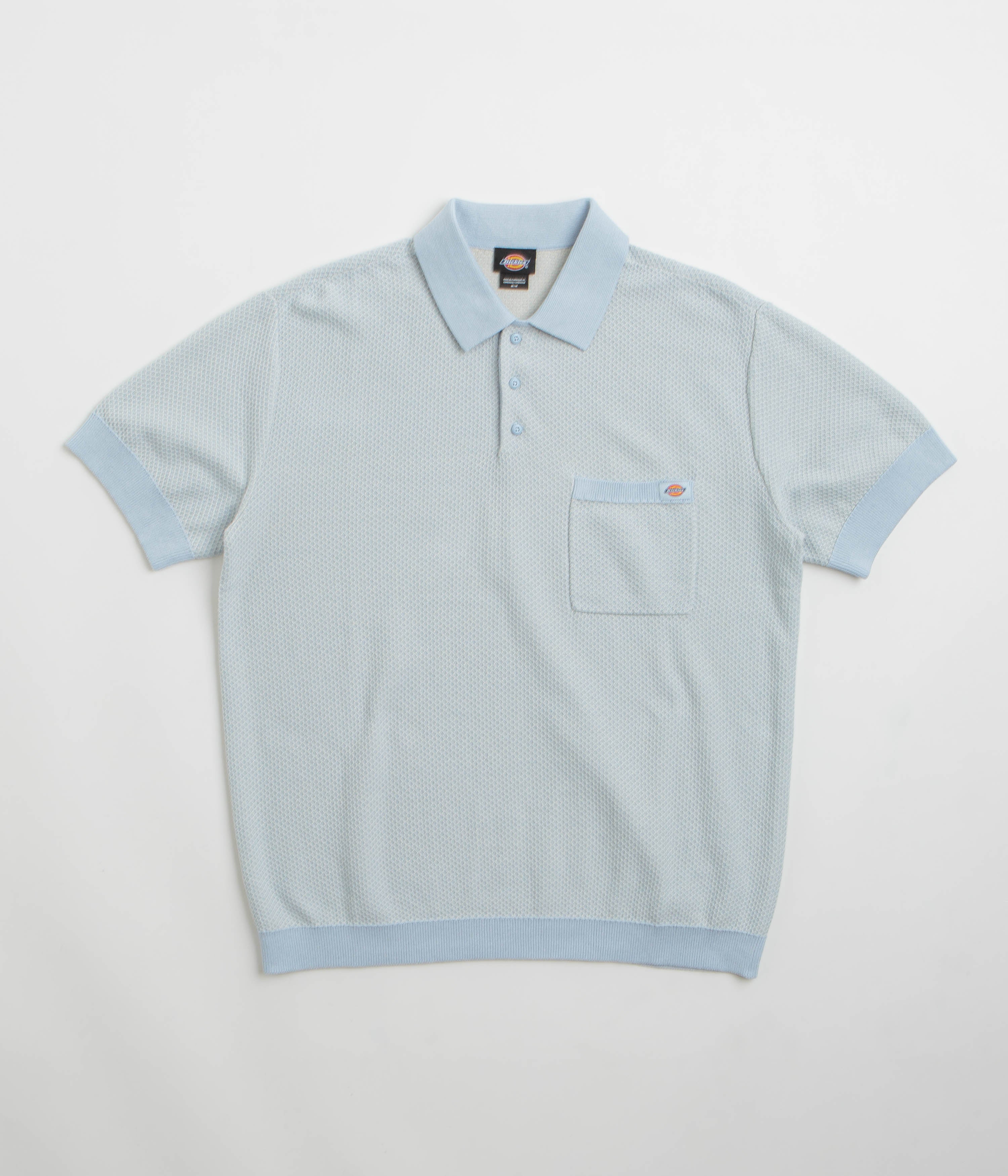 Dickies Rocky Knit Polo Shirt - Whitecap Grey