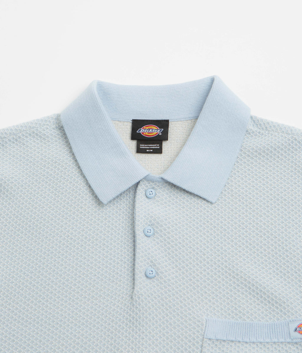 Dickies Rocky Knit Polo Shirt - Whitecap Grey