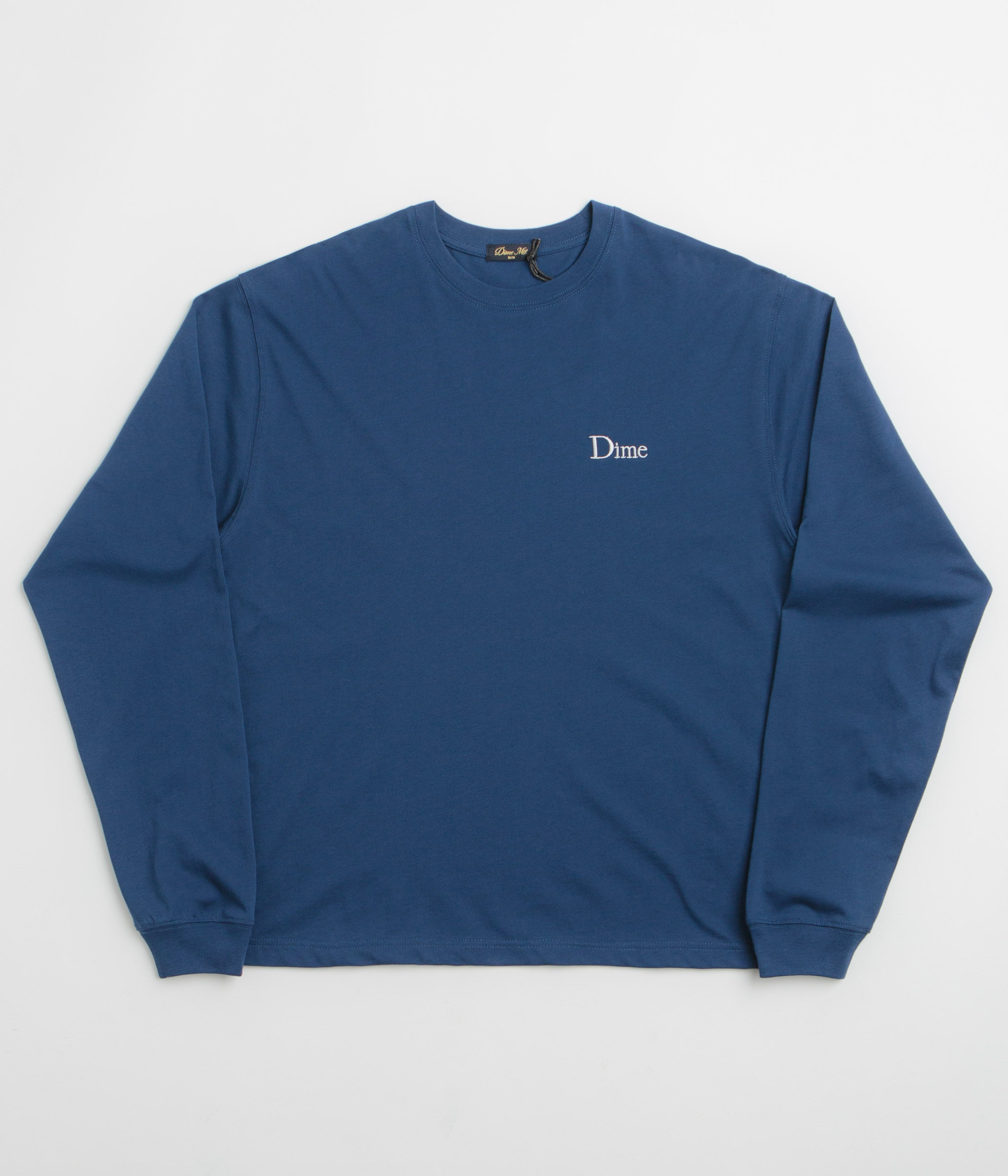 Dime Classic Small Logo Long Sleeve T-Shirt - Midnight Navy