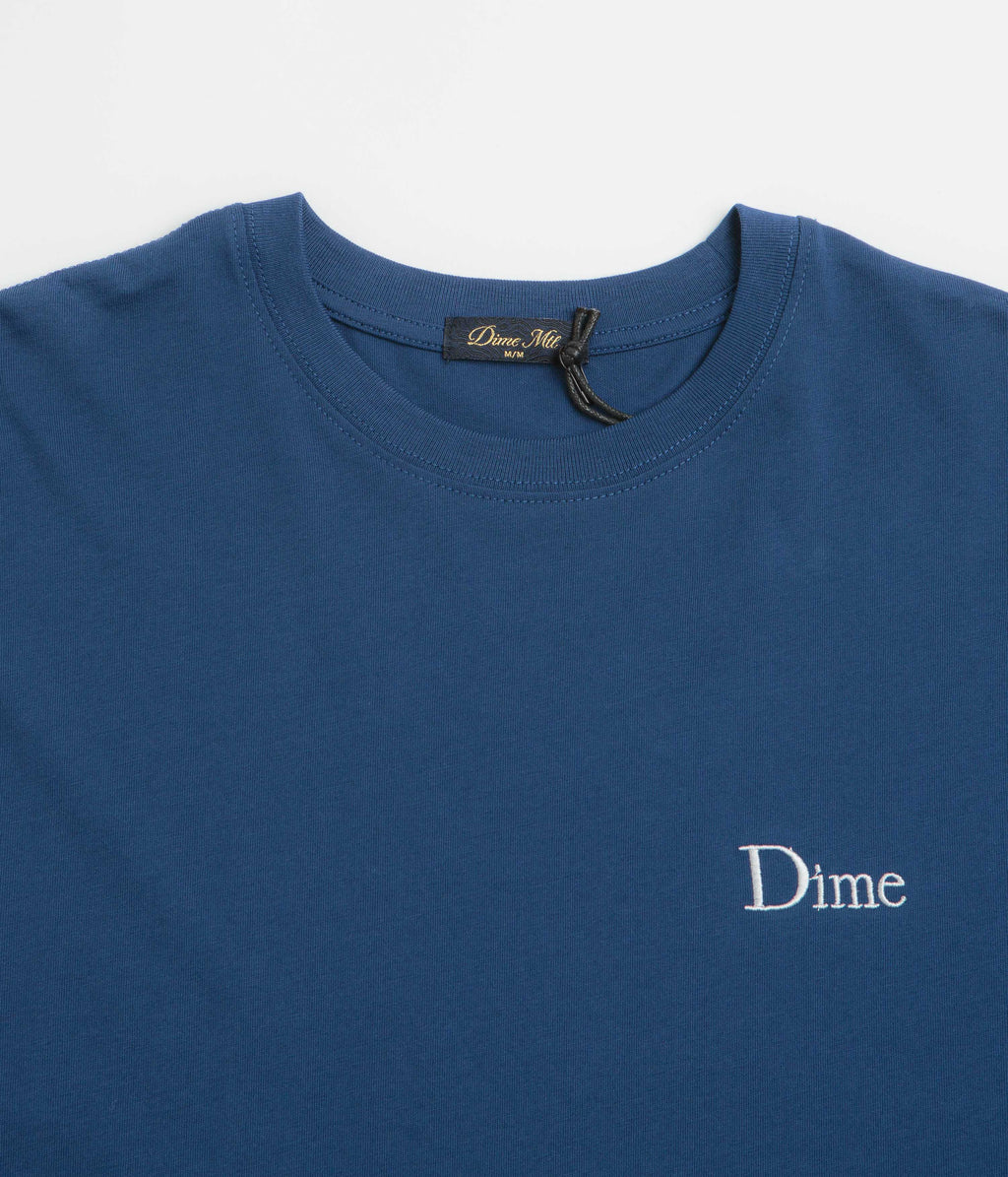 Dime Classic Small Logo Long Sleeve T-Shirt - Midnight Navy