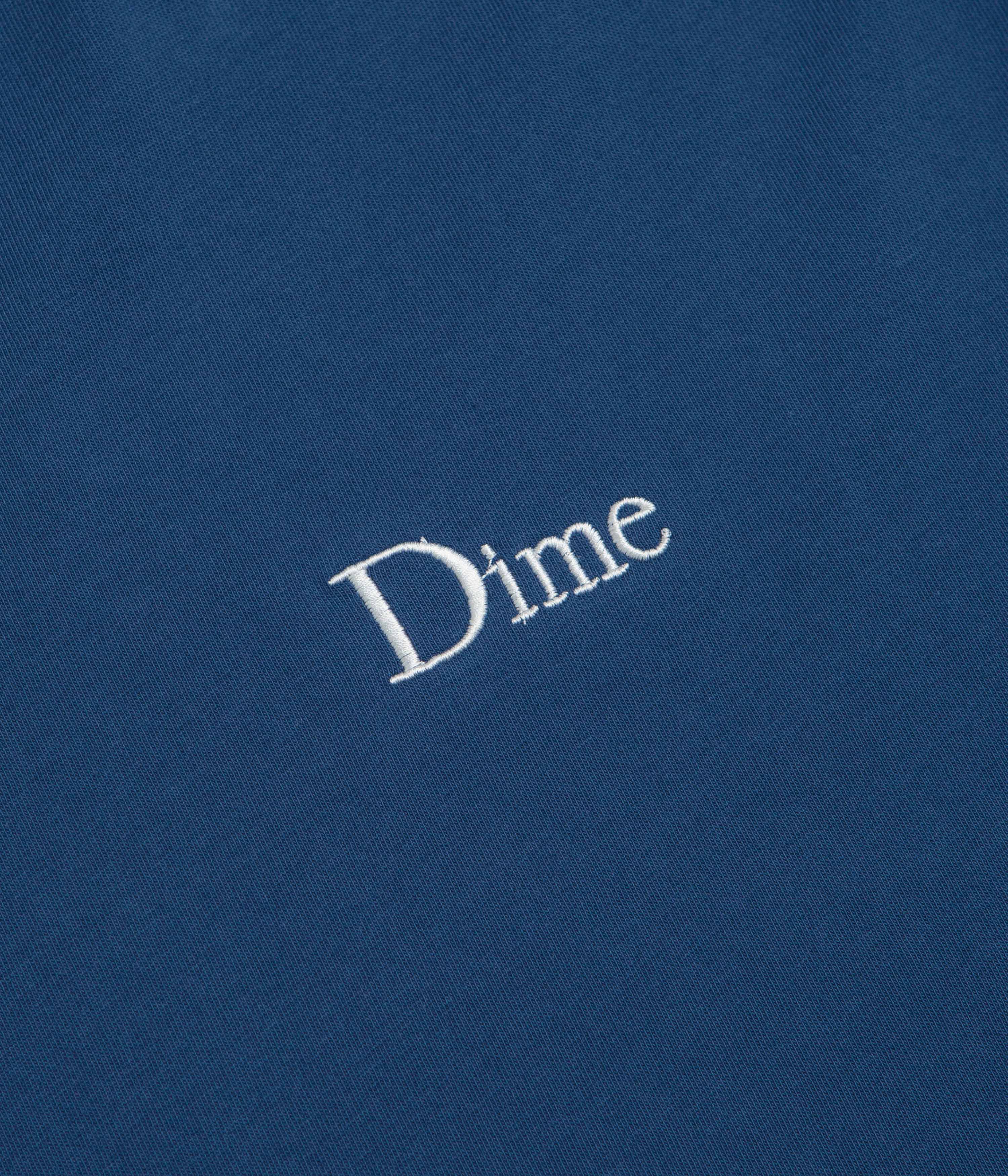 Dime Classic Small Logo Long Sleeve T-Shirt - Midnight Navy