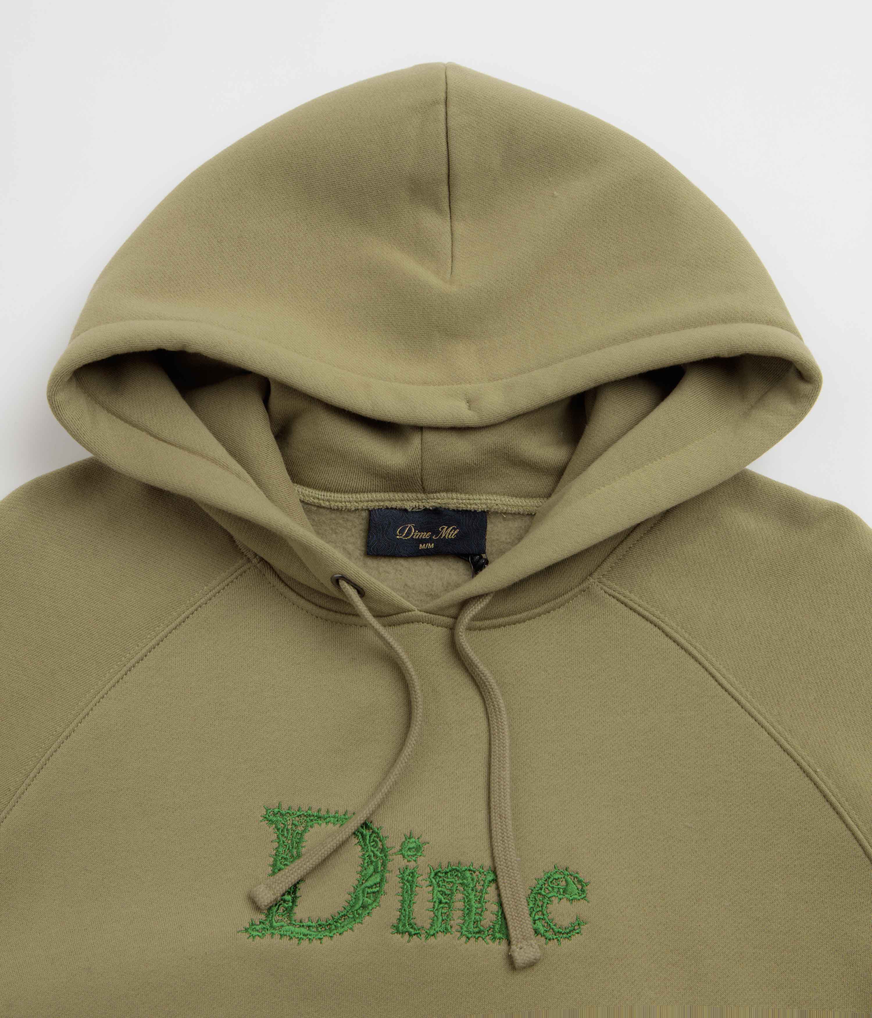 Dime Classic Spiked Hoodie - Military Olive