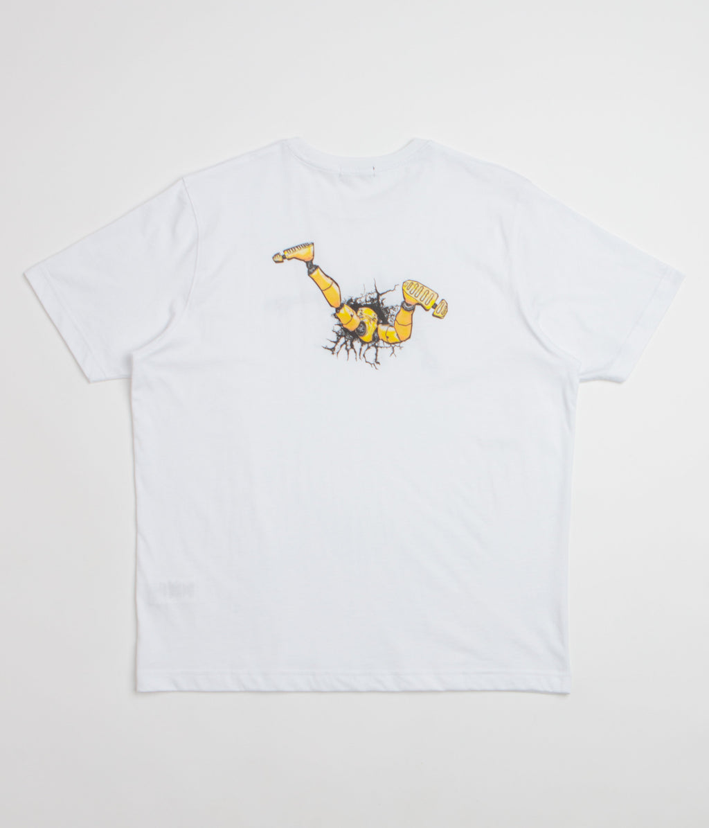 Dime Crashed T-Shirt - White