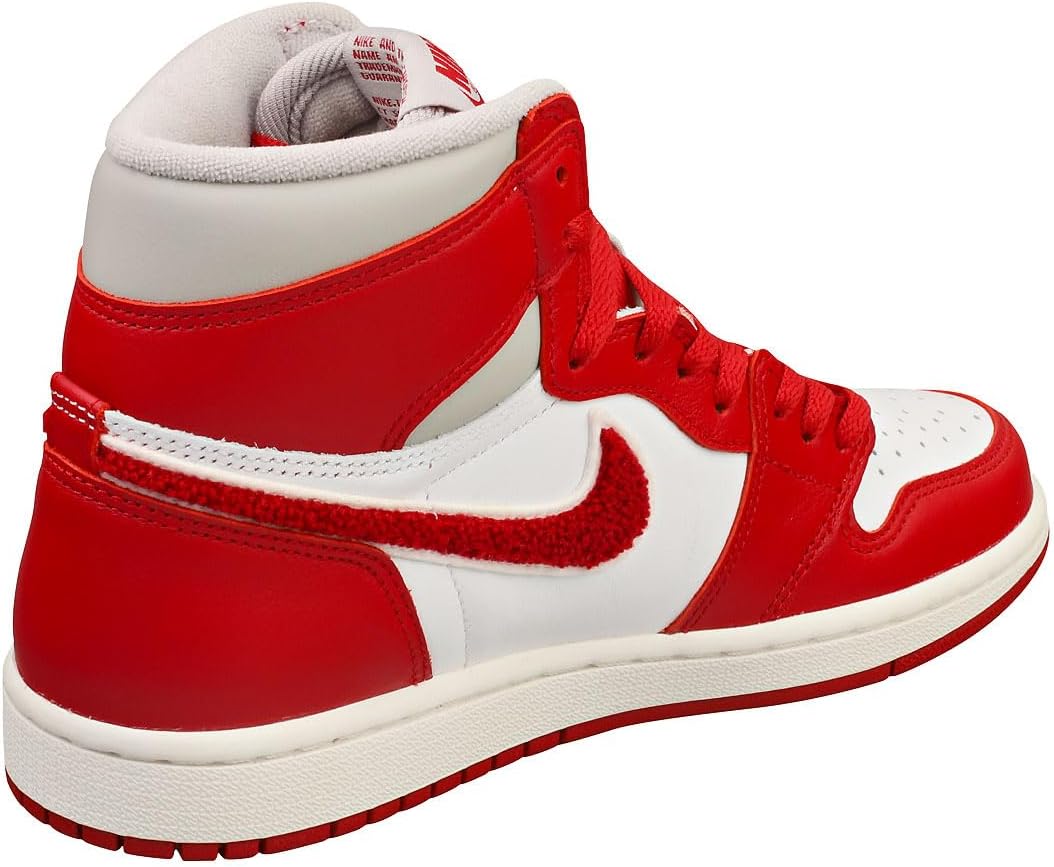 Women's Jordan 1 Retro Hi OG Lt Iron Ore/Varsity Red-Sail (DJ4891 061)
