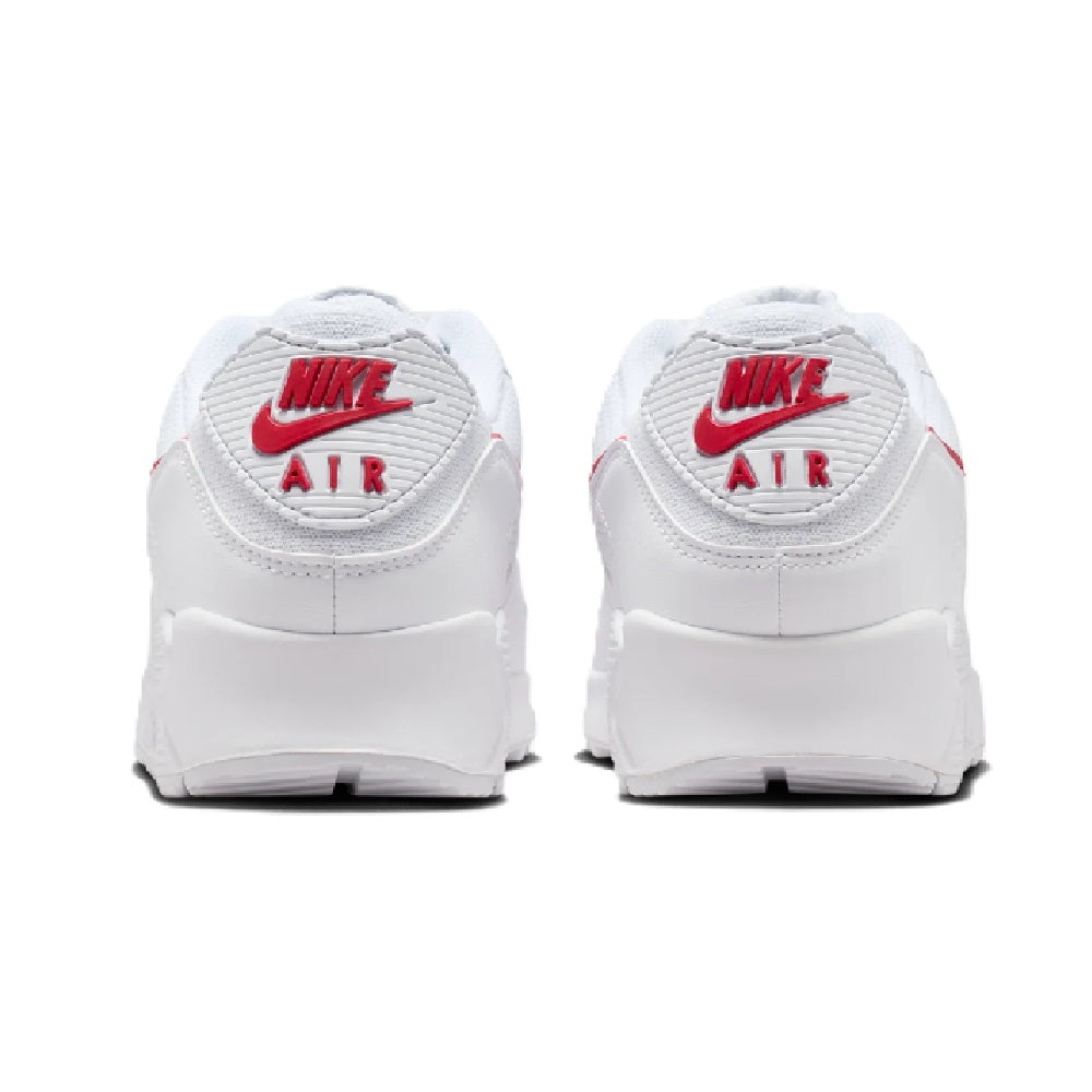 Men's Nike Air Max 90 White/University Red-White (DM0029 120)