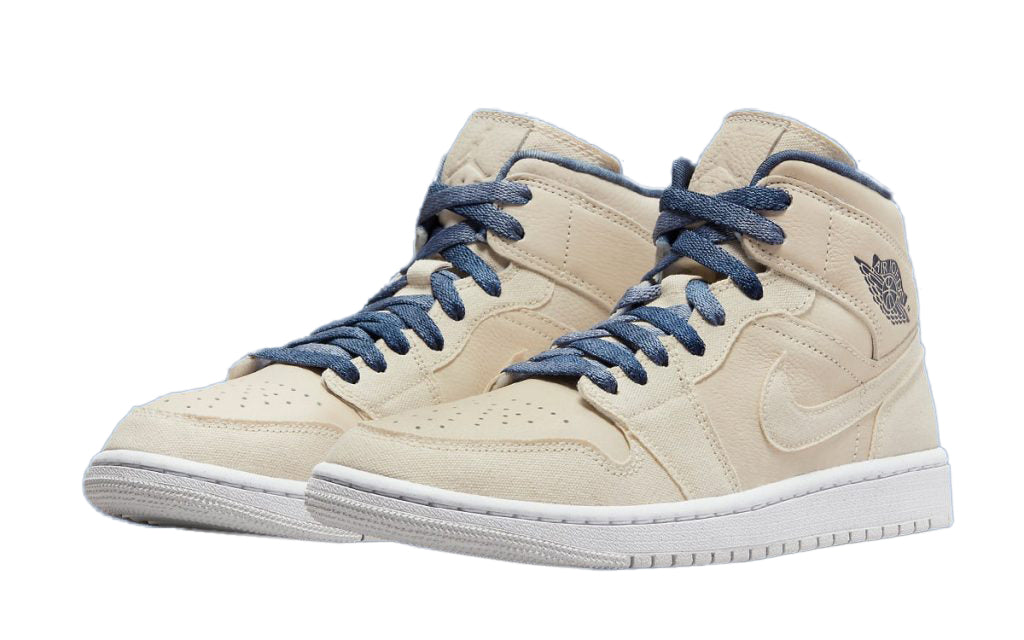 Women's Jordan 1 Mid SE Sanddrift/Sail-Midnight Navy (DM9126 104)