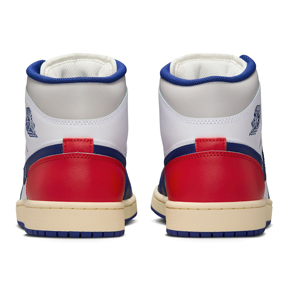 Men's Jordan 1 Mid White/Deep Royal Blue (DQ8426 102)