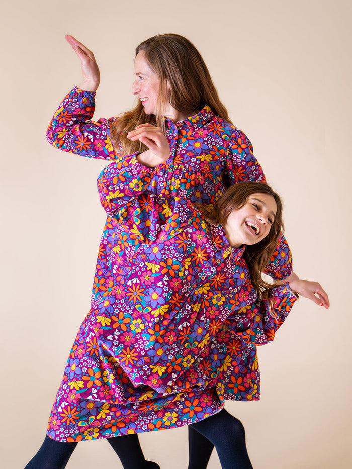 Elsie Printed Cord Dress