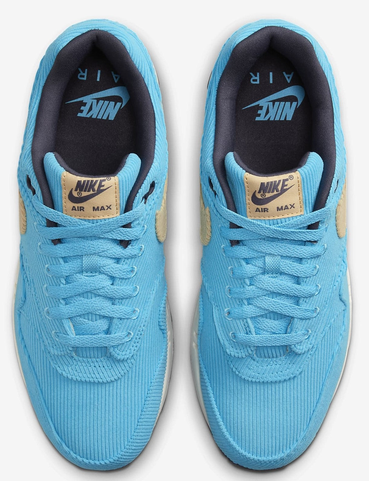 Men's Nike Air Max 1 PRM Baltic Blue/Sesame-Gridiron (FB8915 400)
