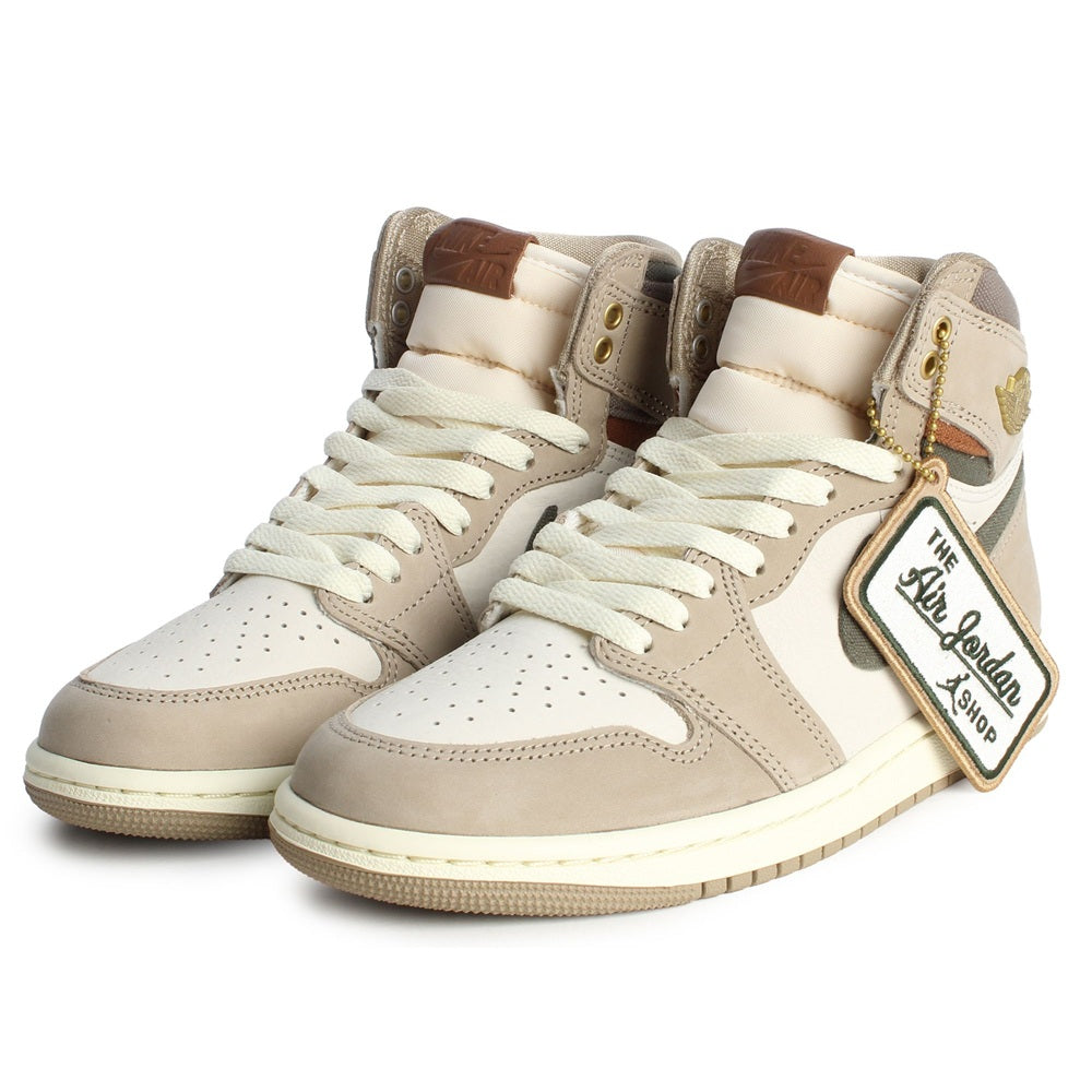 Women's Jordan 1 Retro HI OG Khaki/Multi-Color-Sail (FD2596 201)