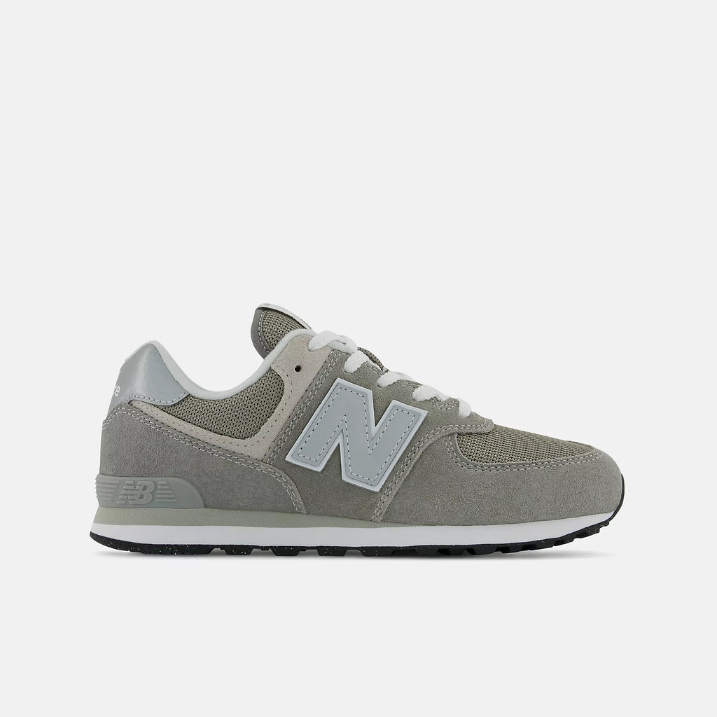 New Balance Grade Boys 574 Core Lace Sport Lifestyle Shoes in Grey