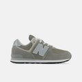 New Balance Grade Boys 574 Core Lace Sport Lifestyle Shoes in Grey