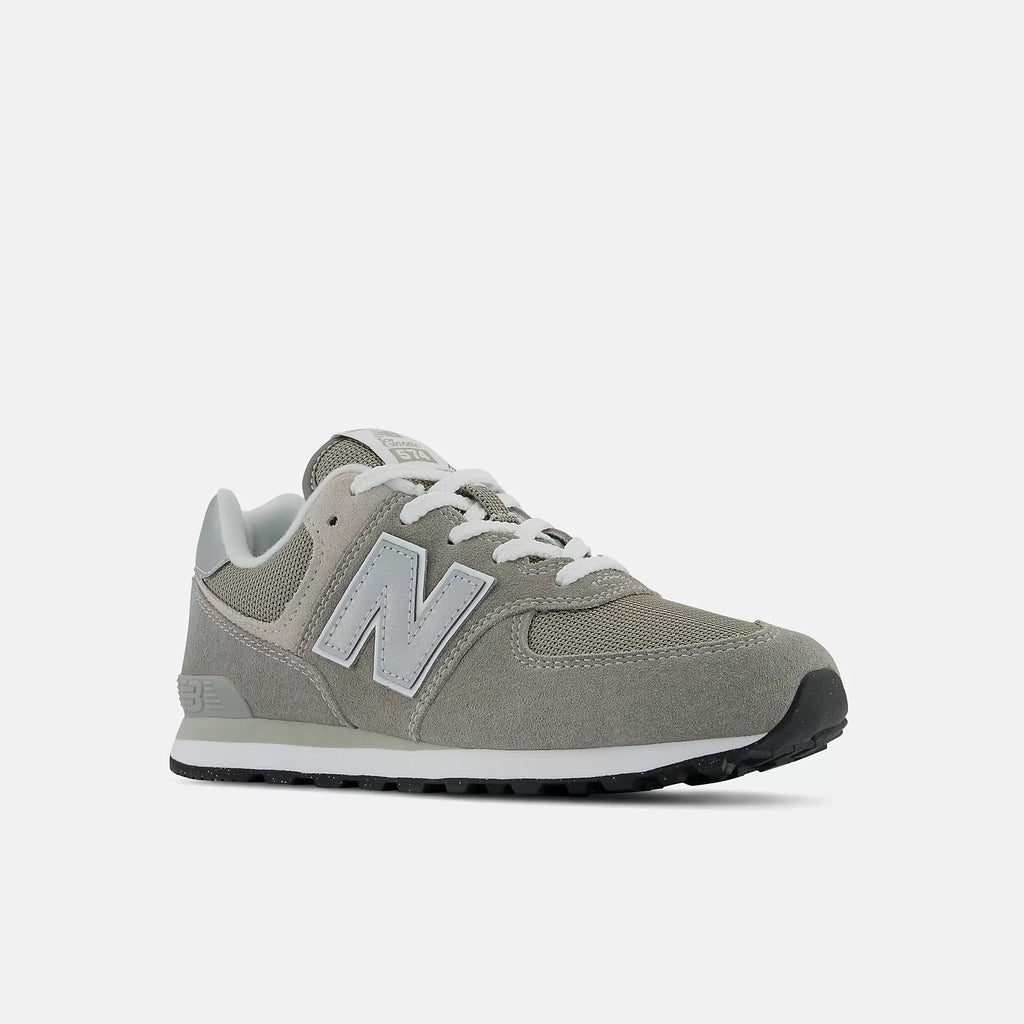 New Balance Grade Boys 574 Core Lace Sport Lifestyle Shoes in Grey