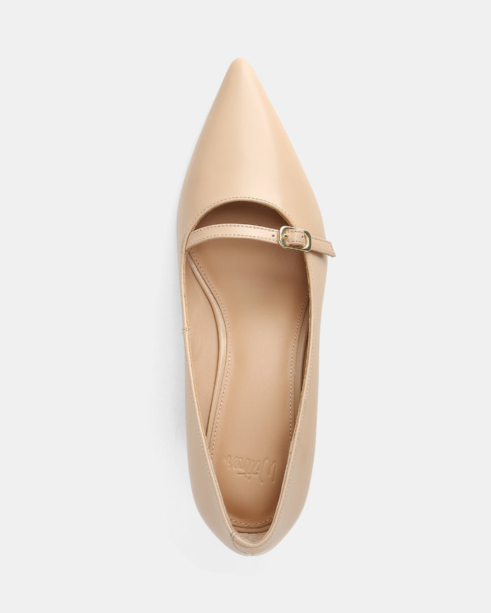 Gretalina Bisque Leather Pump
