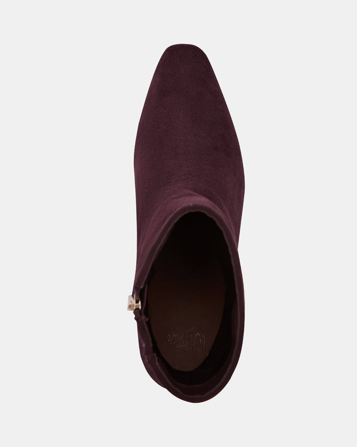 Honora Raisin Suede Leather Ankle Boot