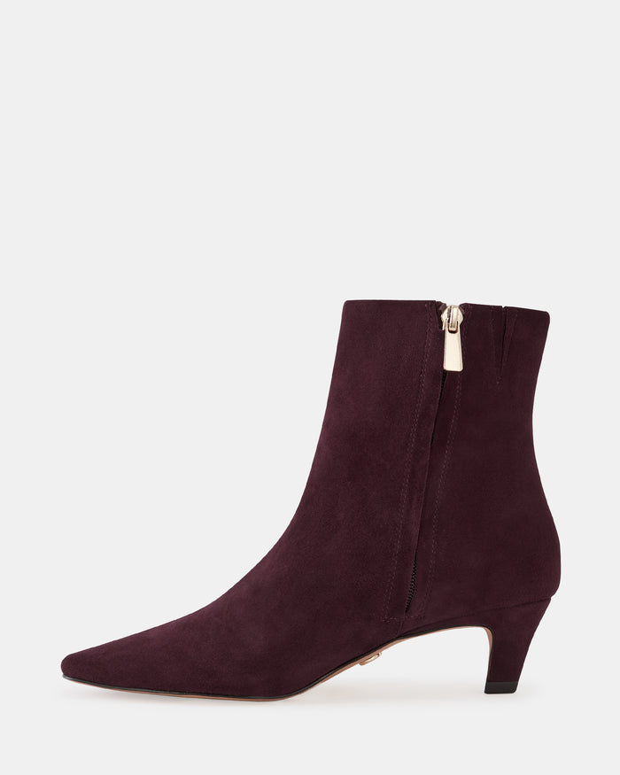 Honora Raisin Suede Leather Ankle Boot