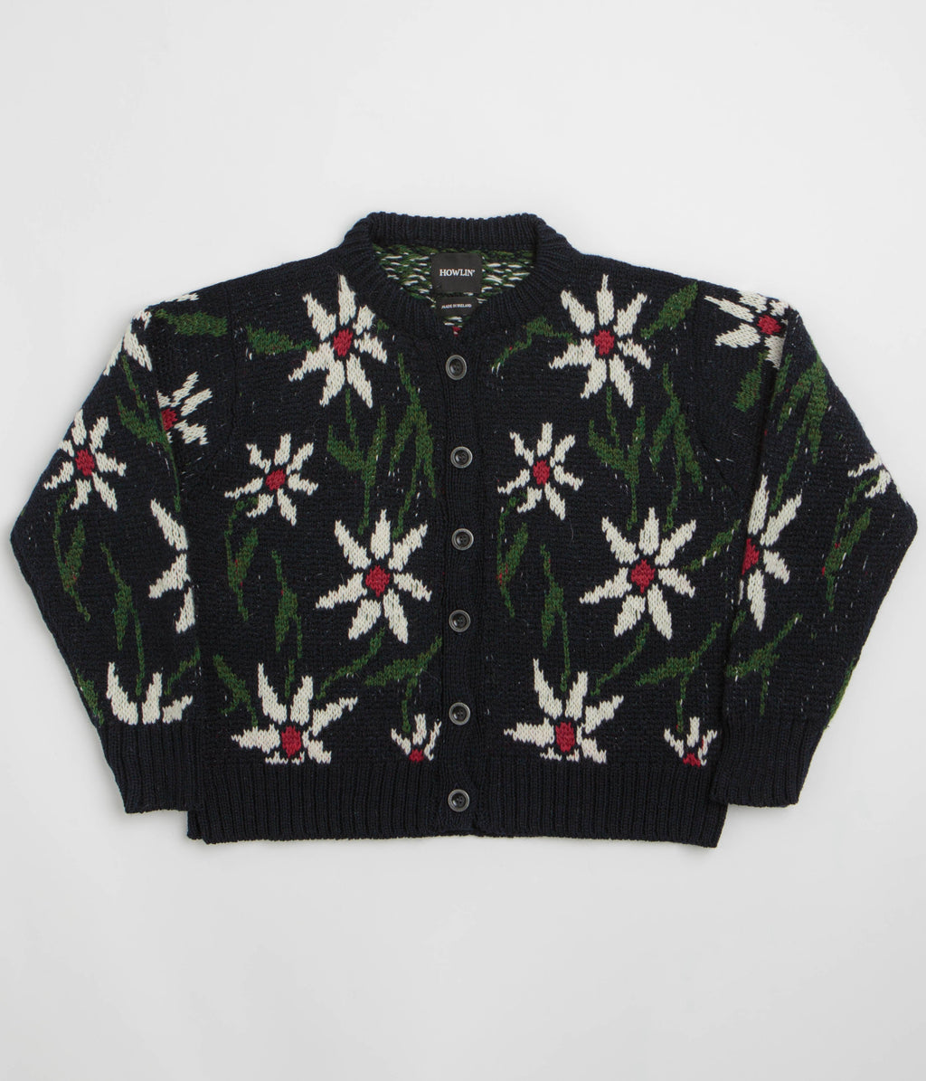 Howlin' Womens Flower Cardigan - Navy