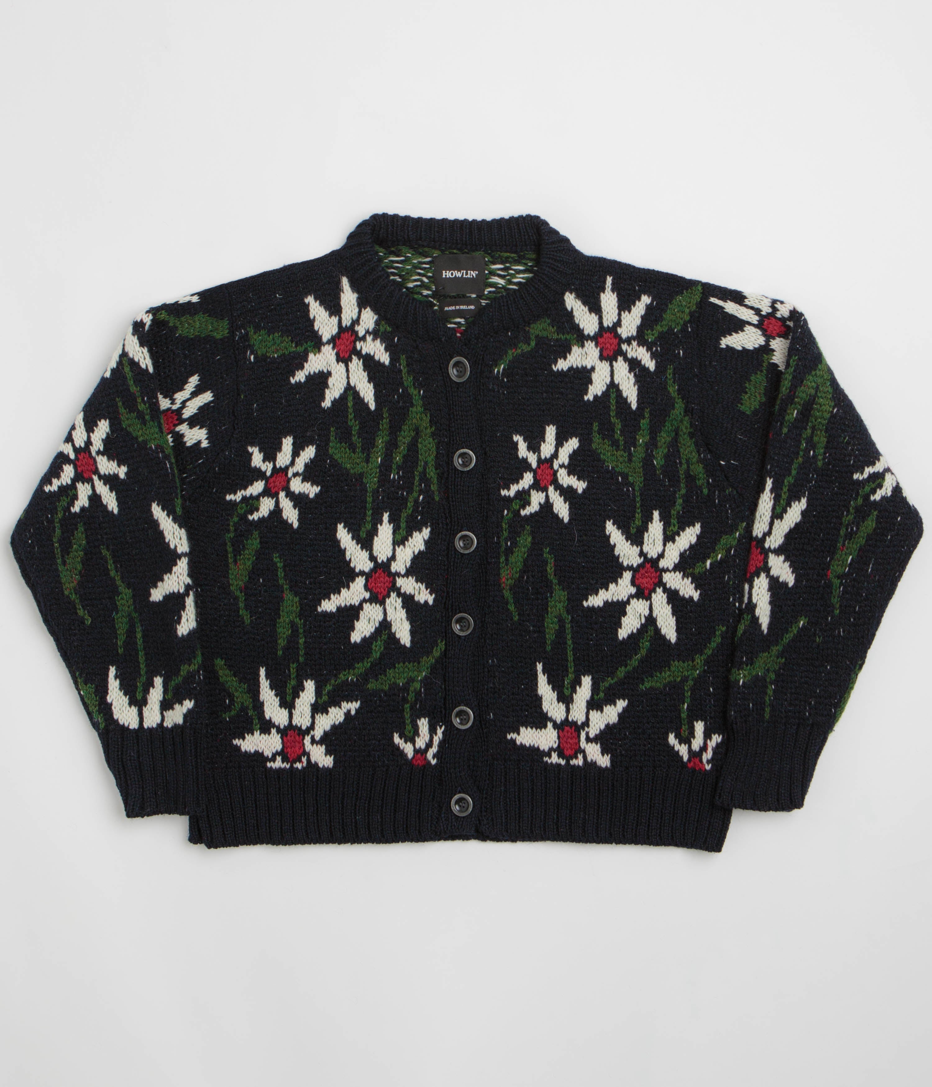 Howlin' Womens Flower Cardigan - Navy