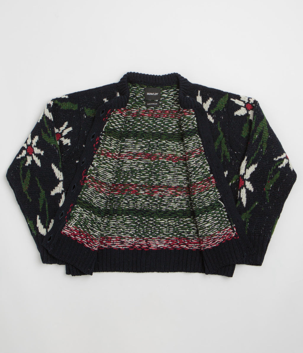 Howlin' Womens Flower Cardigan - Navy