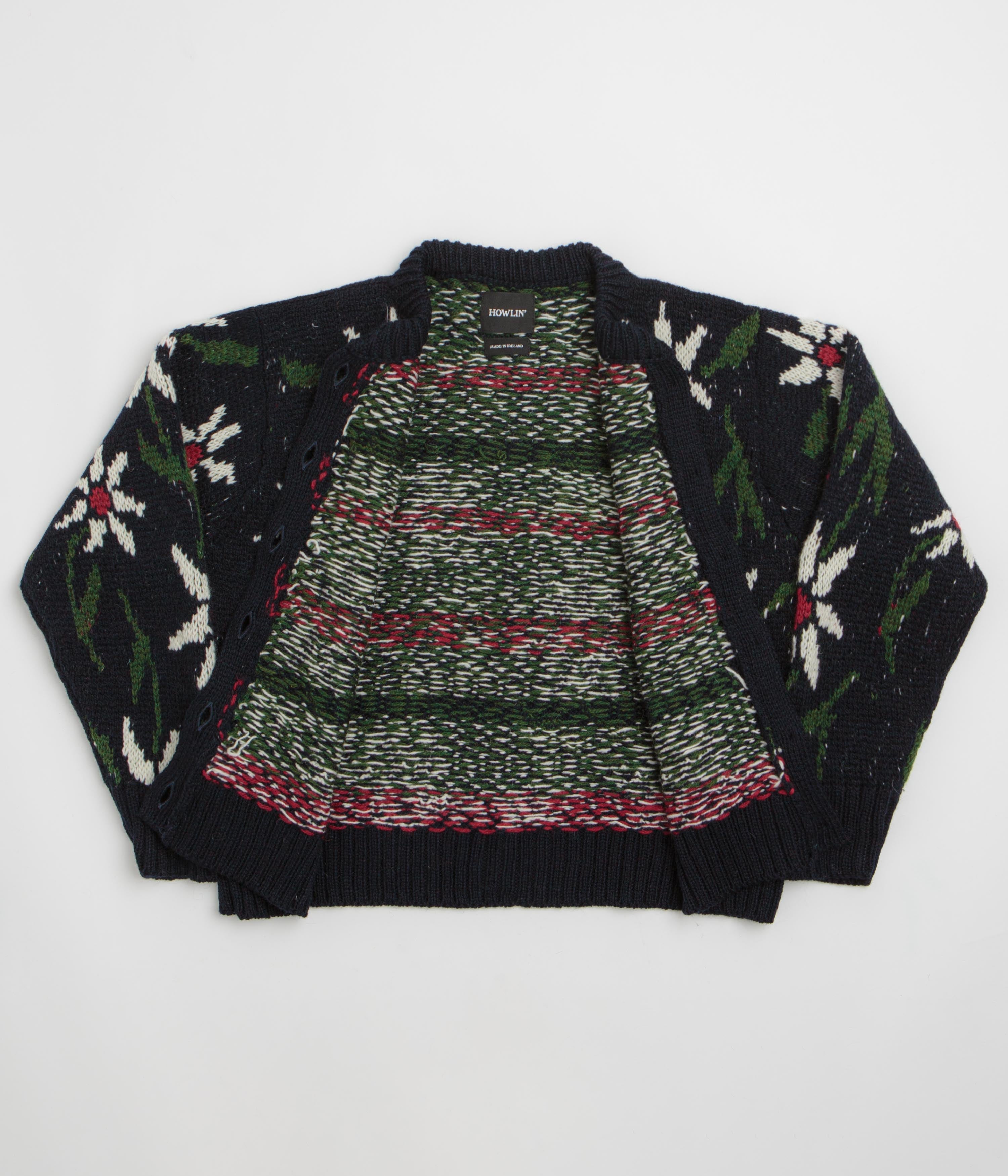 Howlin' Womens Flower Cardigan - Navy