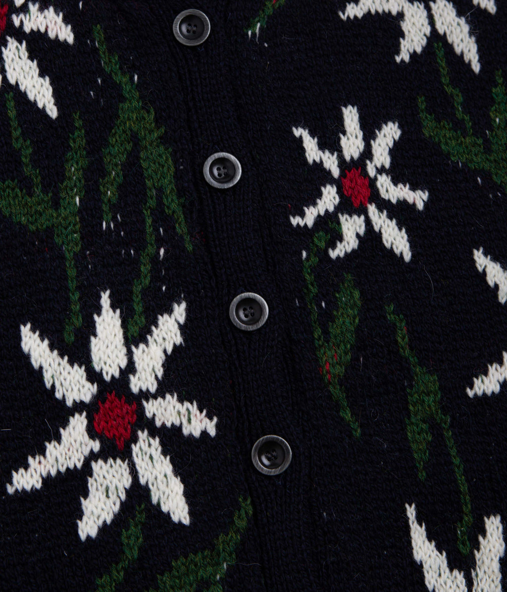 Howlin' Womens Flower Cardigan - Navy