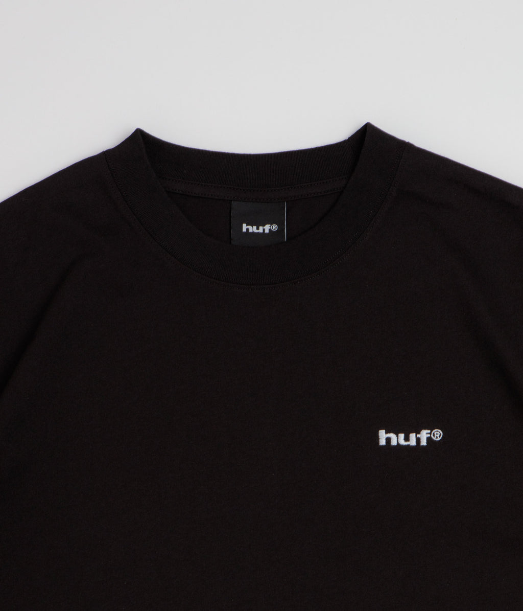 HUF 89 Embroidered T-Shirt - Black / White