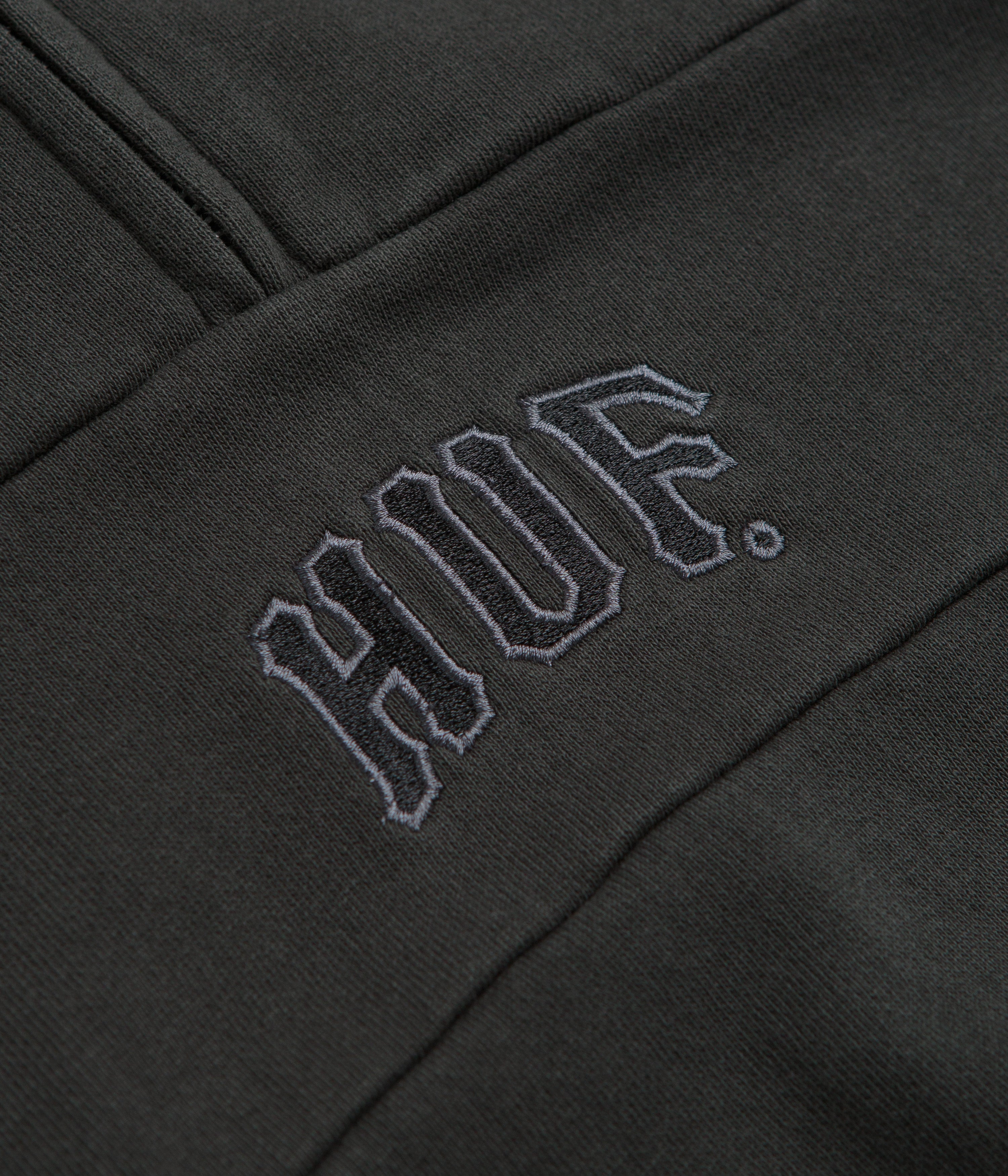 HUF Arch 1/4 Zip Fleece - Vintage Black