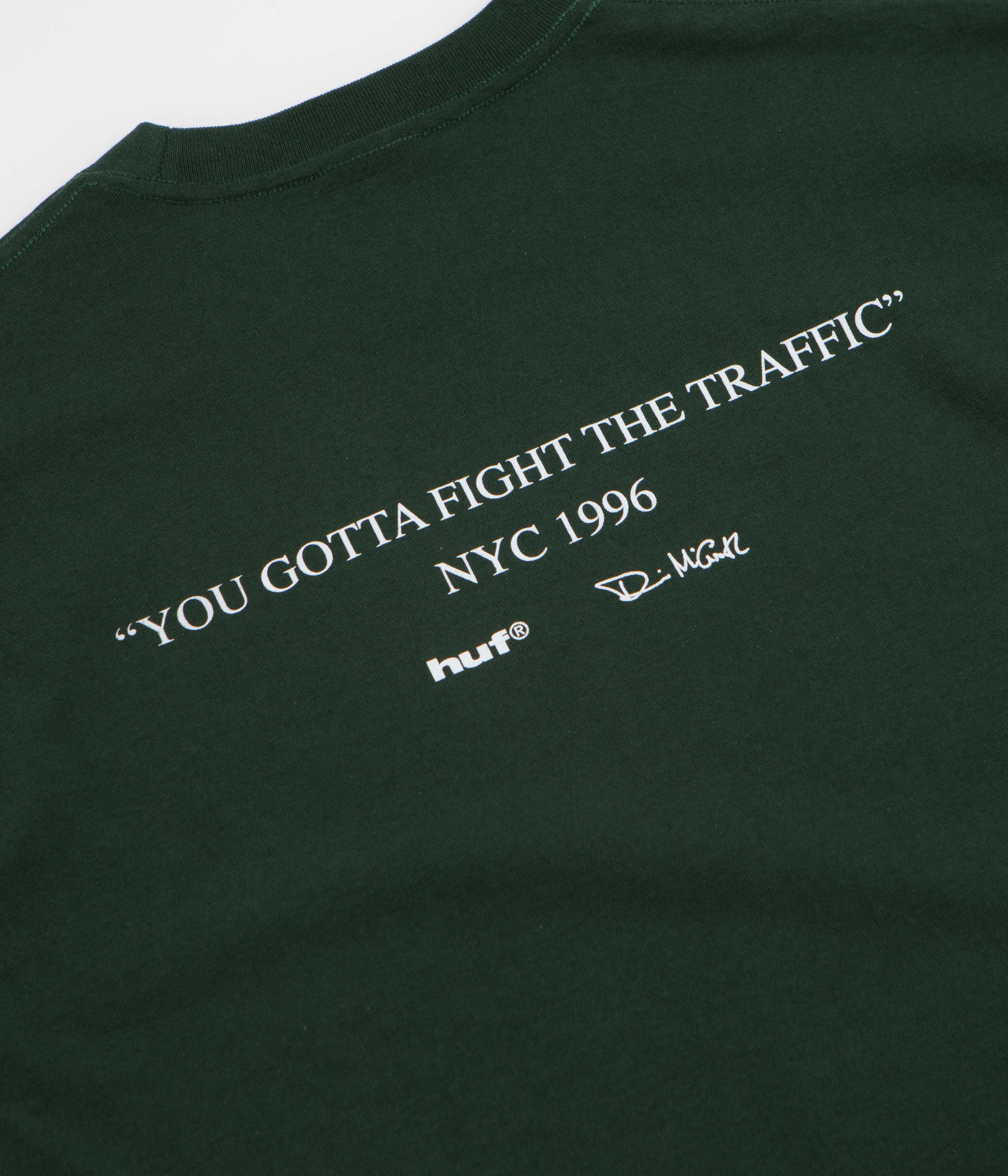 HUF Fight The Traffic T-Shirt - Forest Green