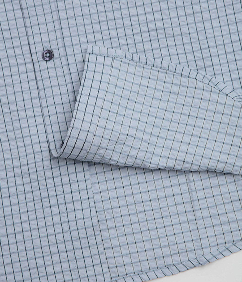 HUF Stuck On You Plaid Short Sleeve Shirt - Ice Blue