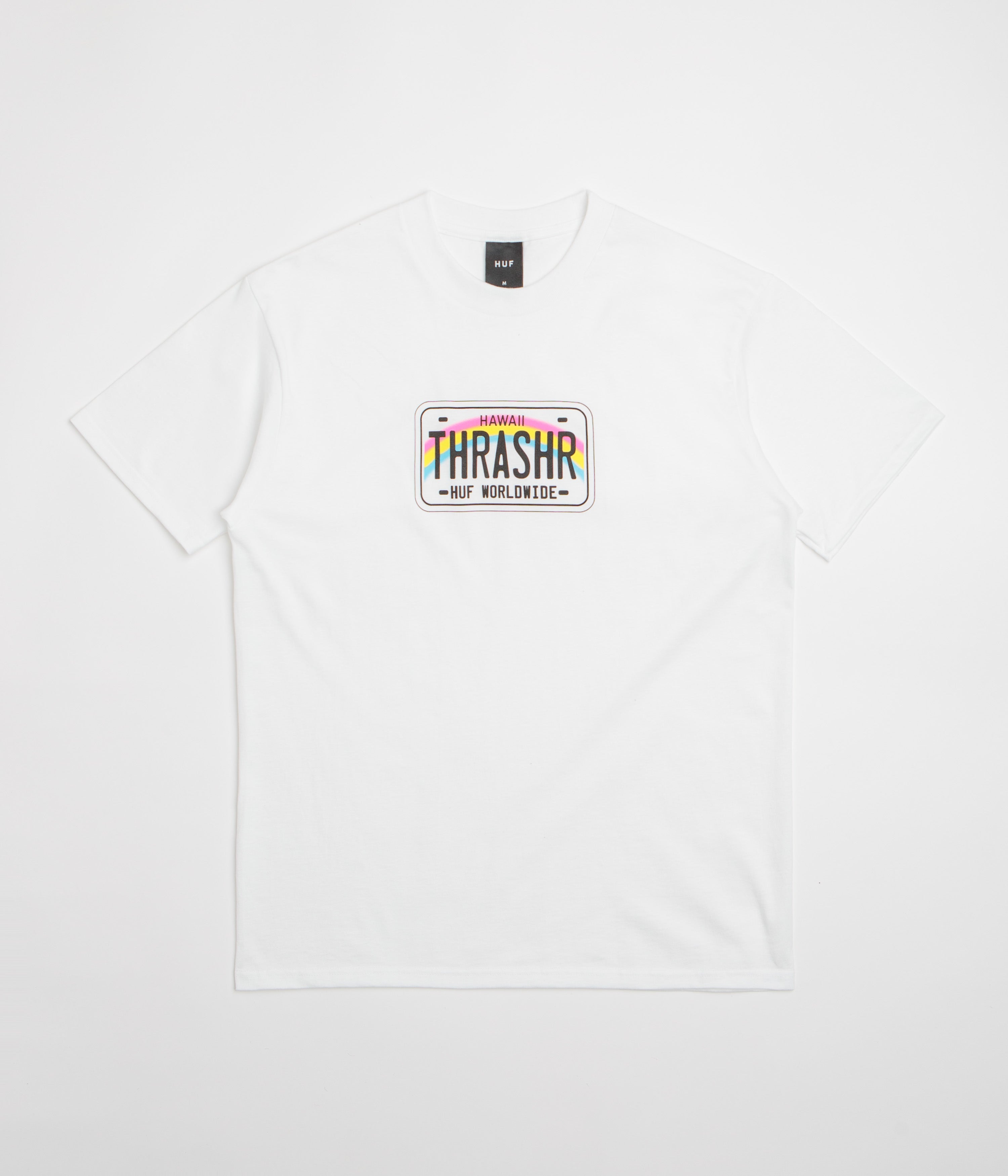 HUF x Thrasher License Plate T-Shirt - White
