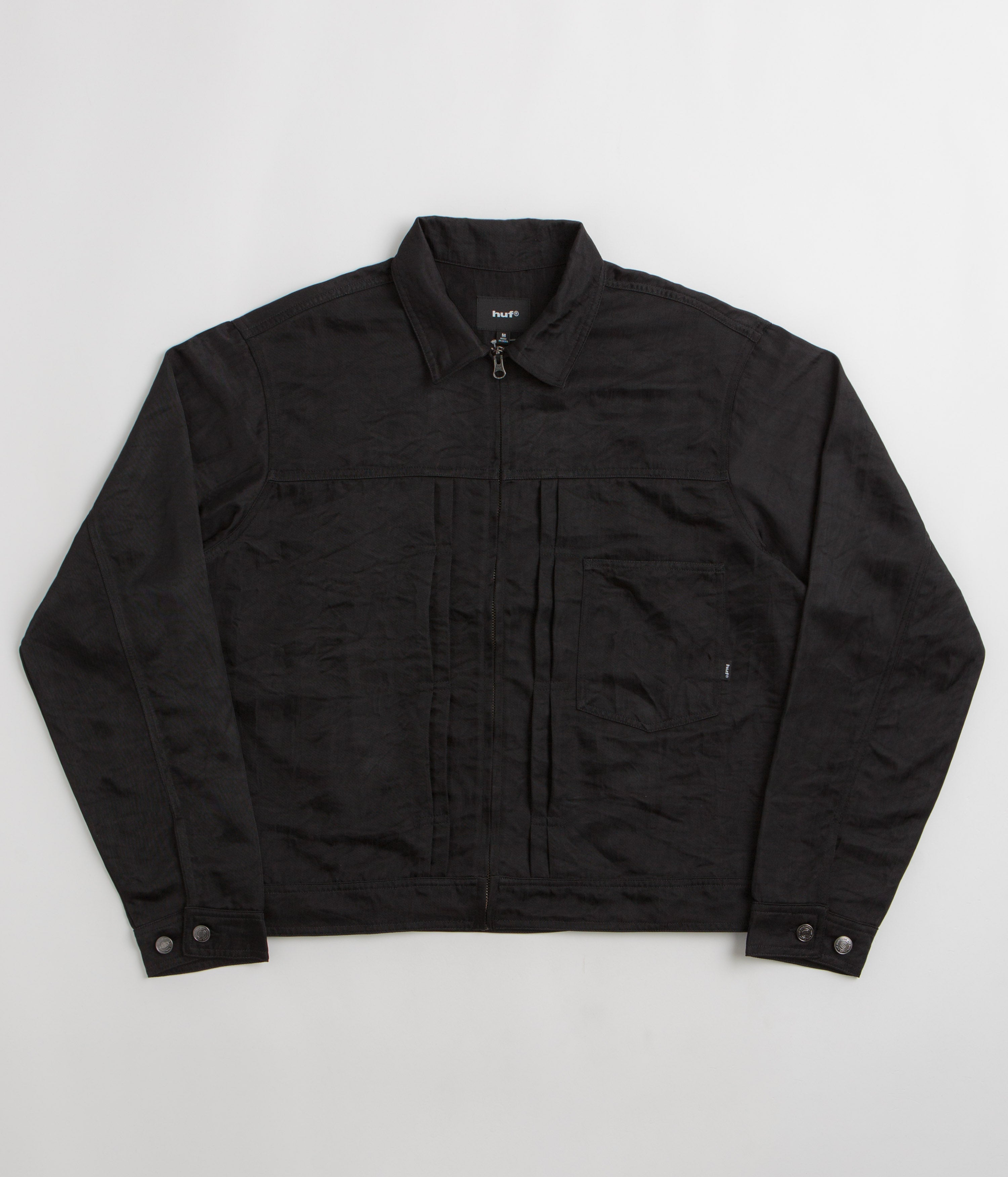 HUF x Thrasher Trucker Jacket - Black