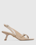 Inez Misty Grey Patent Leather Slingback