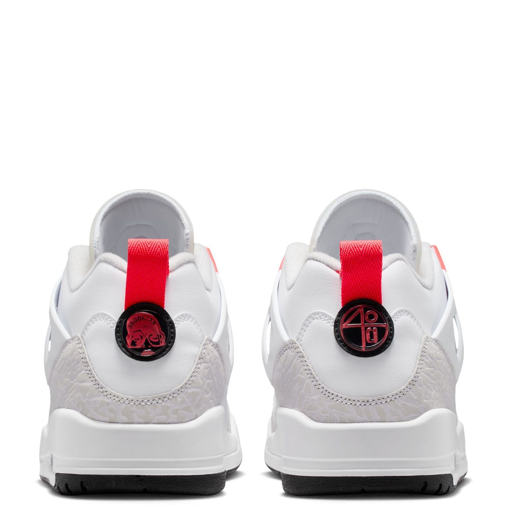 Men's Jordan Spizike Low White/Bright Crimson-Vast Grey (IQ0305 100)