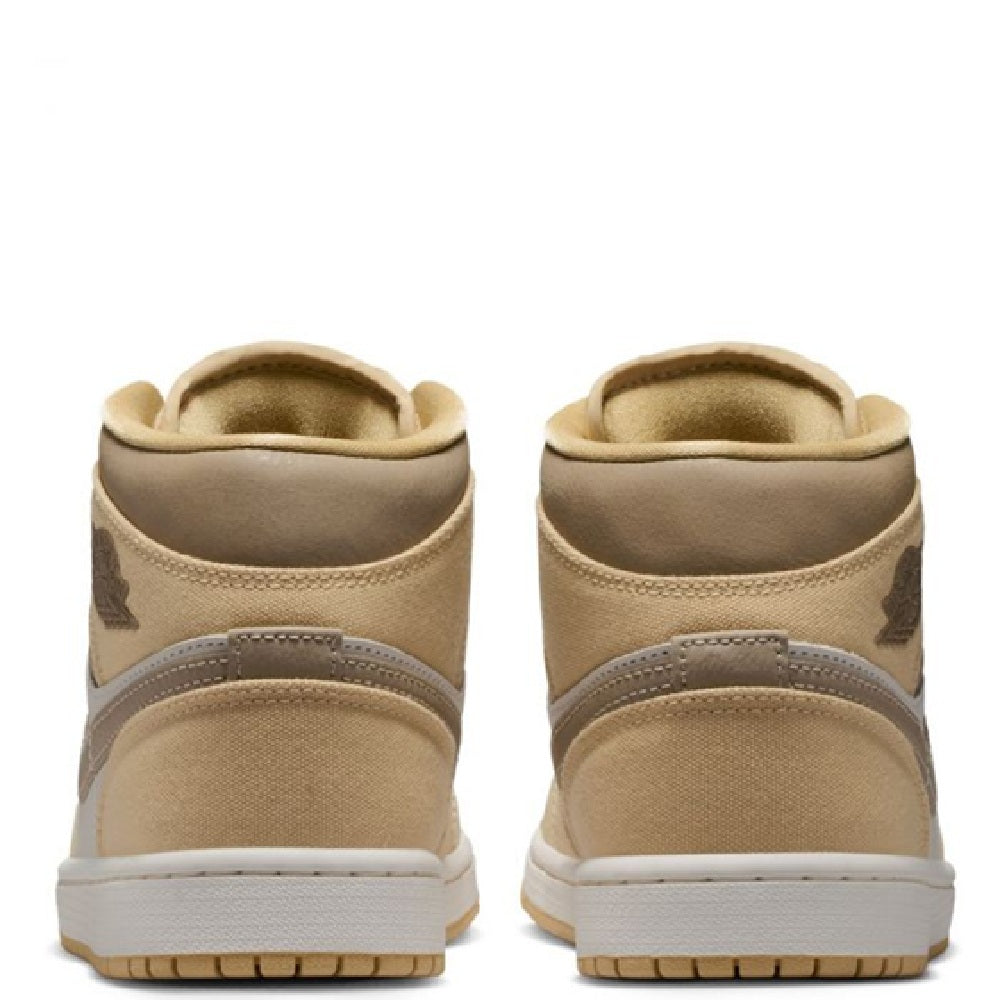 Women's Jordan 1 Mid SE Sesame/Khaki-Sail-Coconut Milk (IR2011 247)