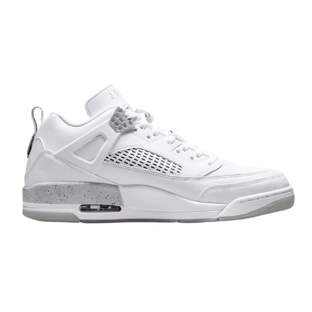 Men's Jordan Spizike Low White/Black-Grey Fog-Fire Red (IV6047 100)