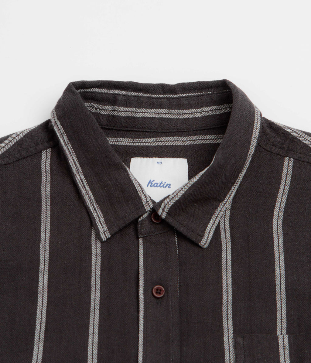 Katin Alan Short Sleeve Shirt - Black Wash