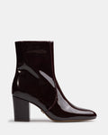 Kyrah Raisin Patent Leather Ankle Boot