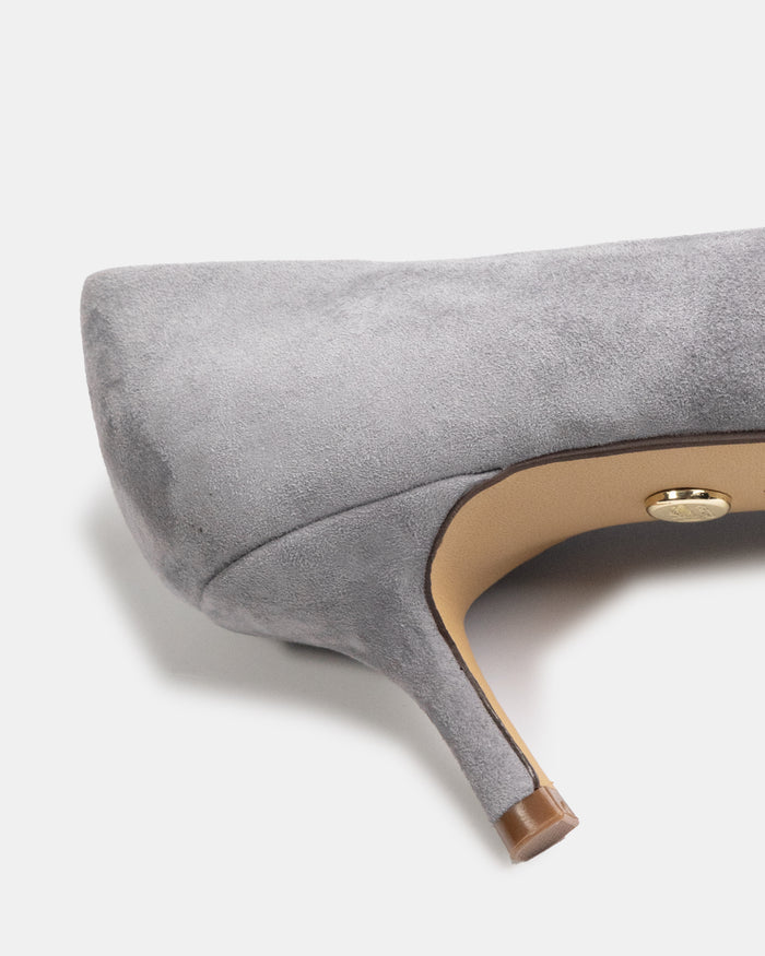 Maine Cement Grey Suede Leather Pump