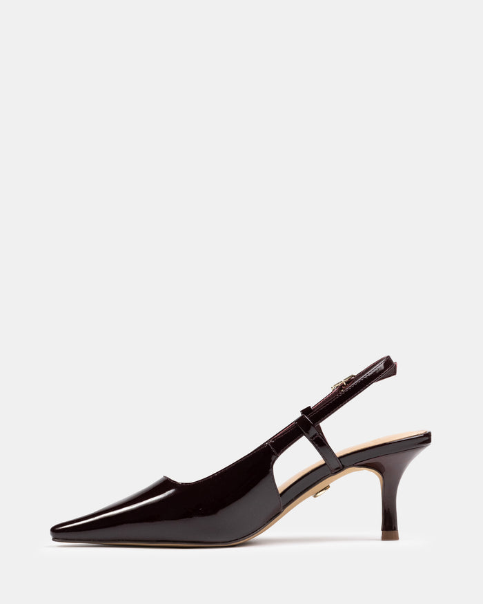 Marrie Raisin Crinkle Patent Leather Slingback