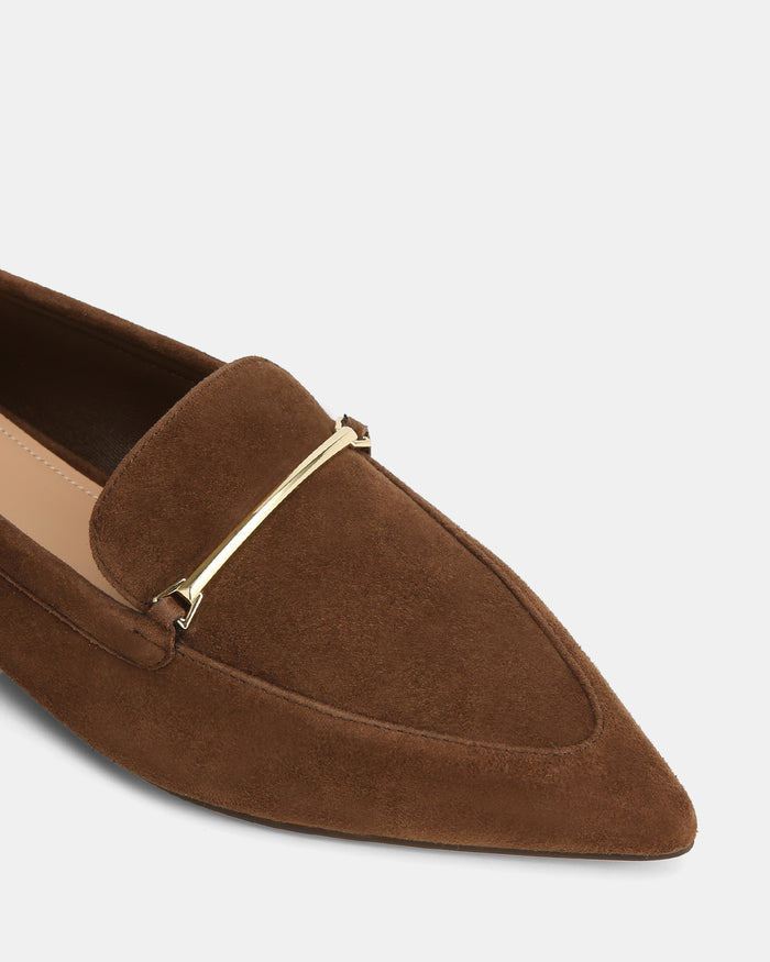 McGraw Chocolate Suede Leather Loafer