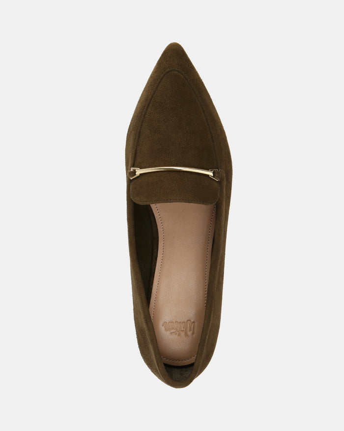 McGraw Olive Green Suede Leather Loafer