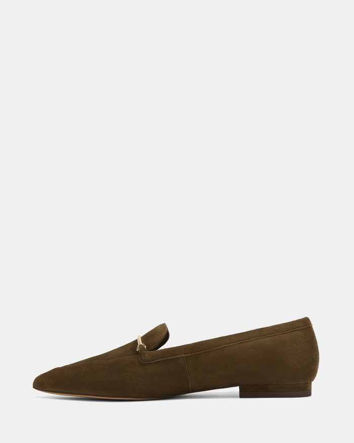 McGraw Olive Green Suede Leather Loafer