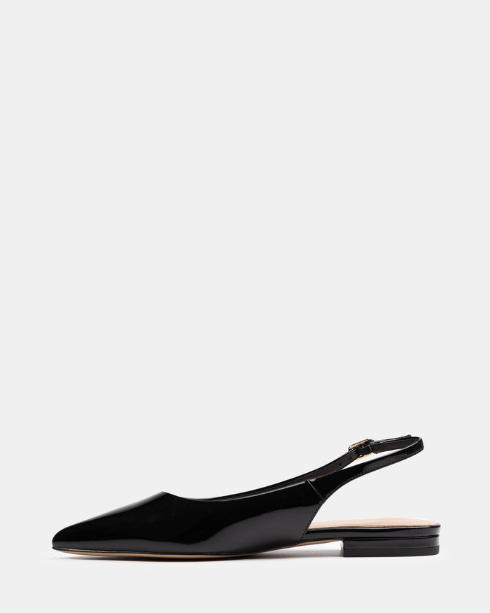 Meli Black Patent Leather Slingback