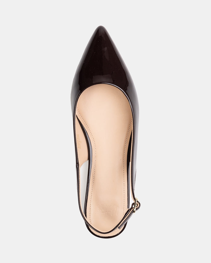 Meli Plum Patent Leather Slingback