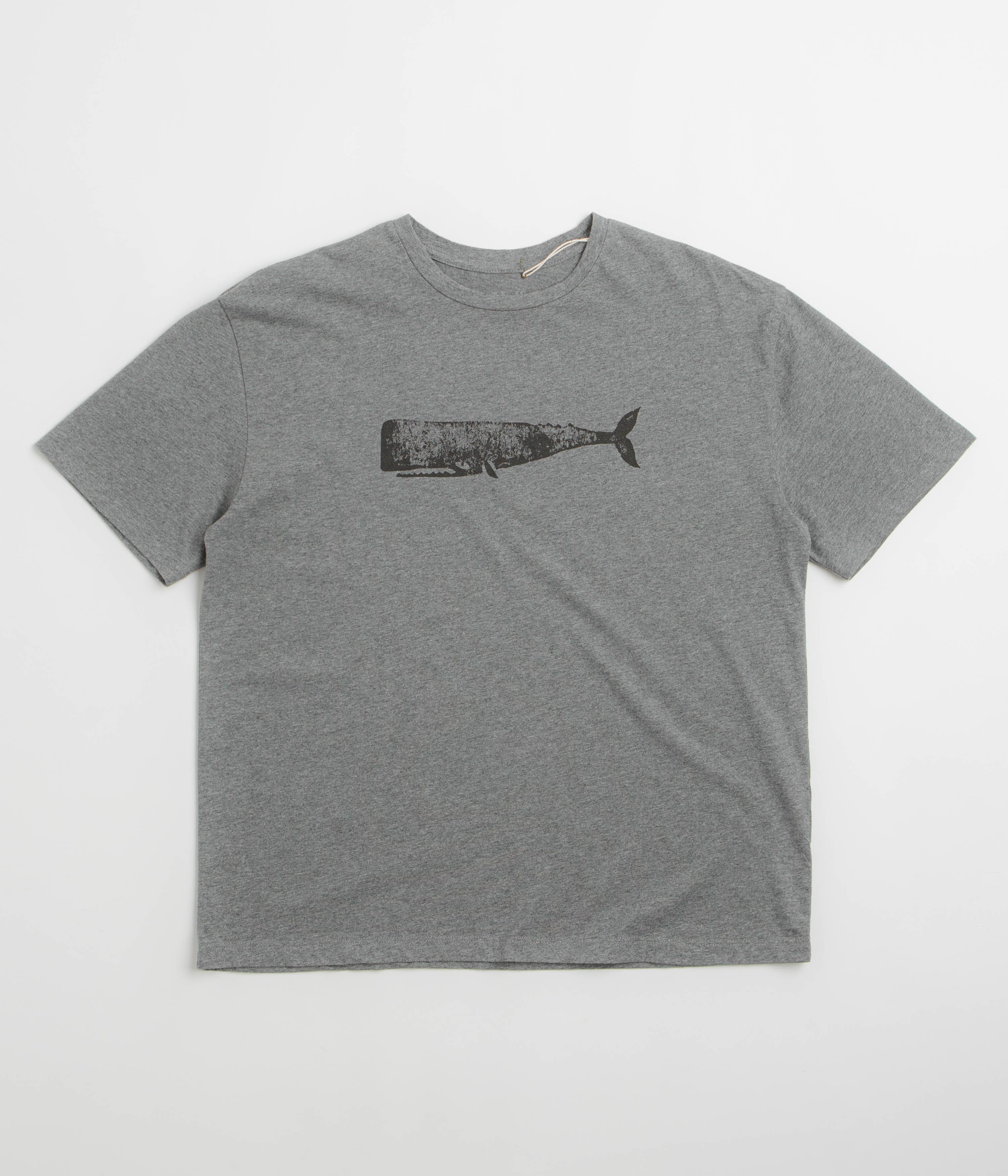 Mollusk Big Whale T-Shirt - Heather Grey