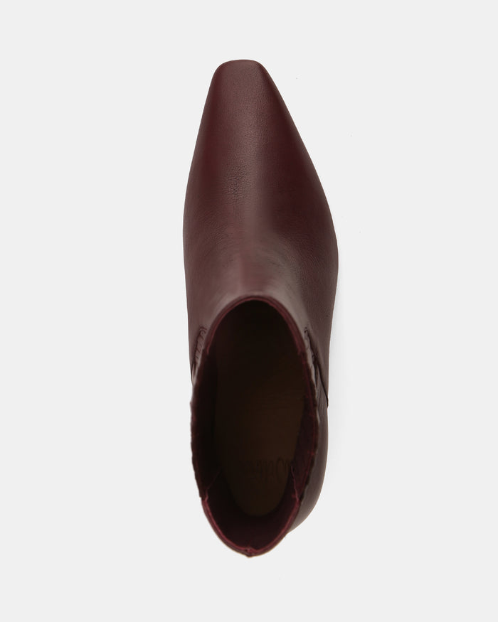 Natalie Raisin Pebble Leather Ankle Boot