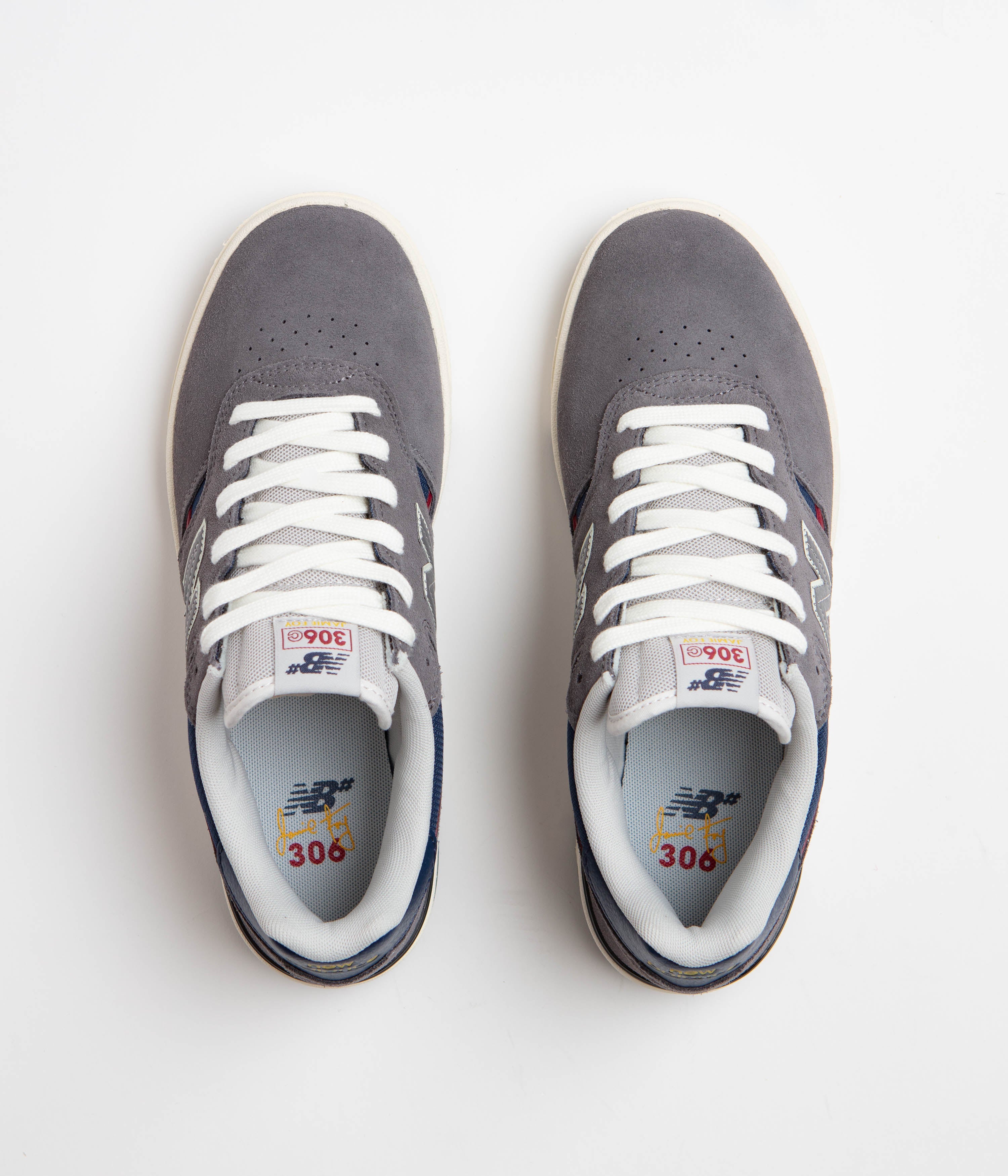 New Balance Numeric 306C Jamie Foy Shoes - Grey / Navy
