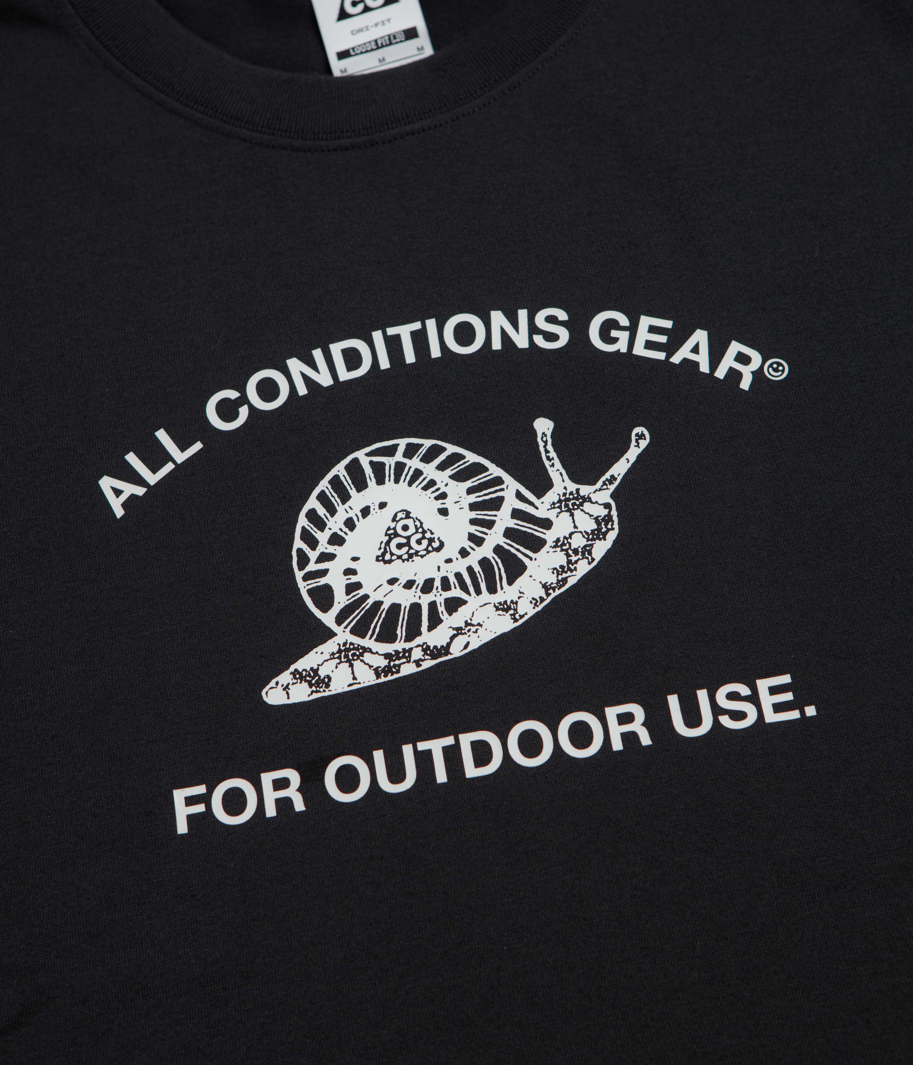 Nike ACG Mystery Snail T-Shirt - Black