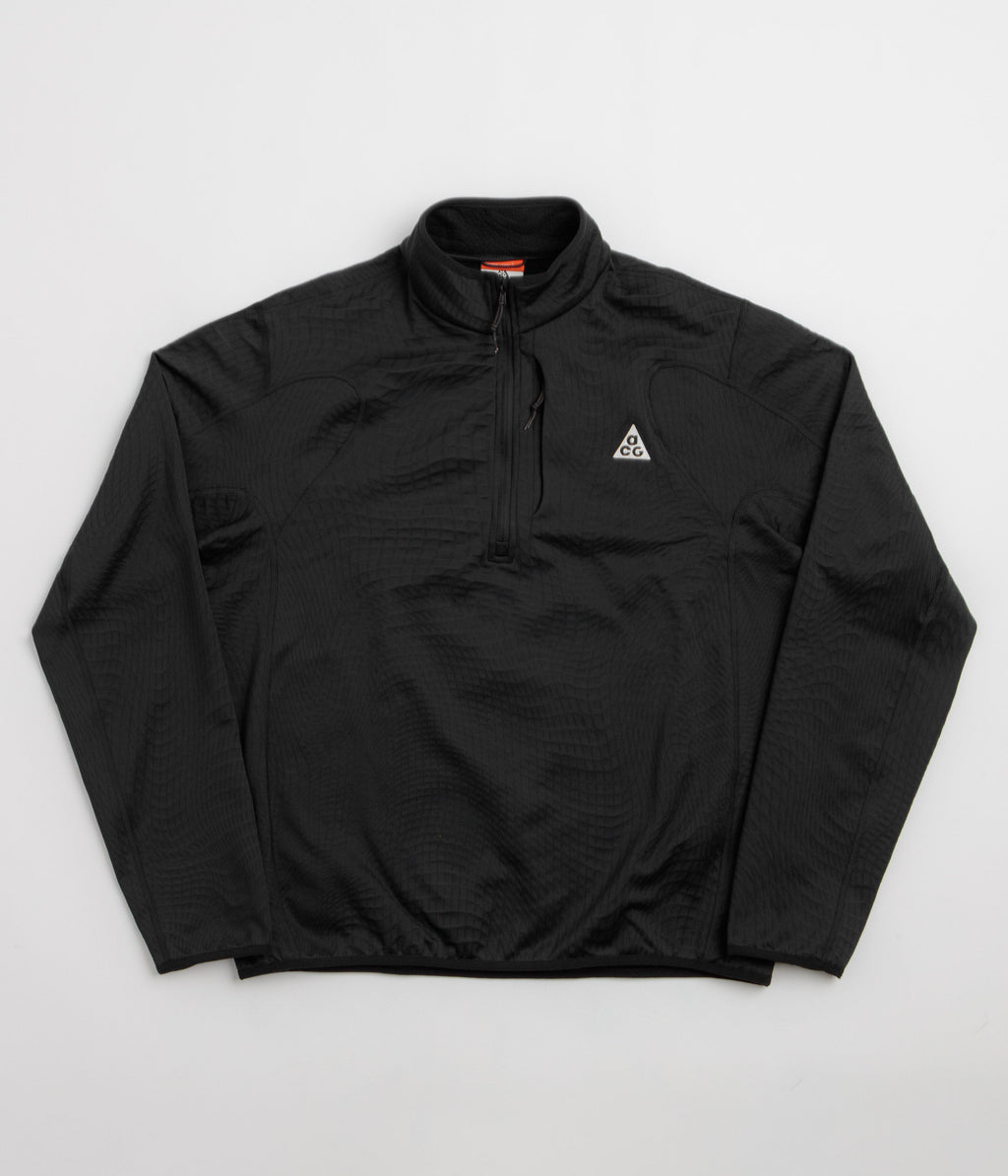 Nike ACG Wolf Grid 1/2 Zip Sweatshirt - Black / Summit White